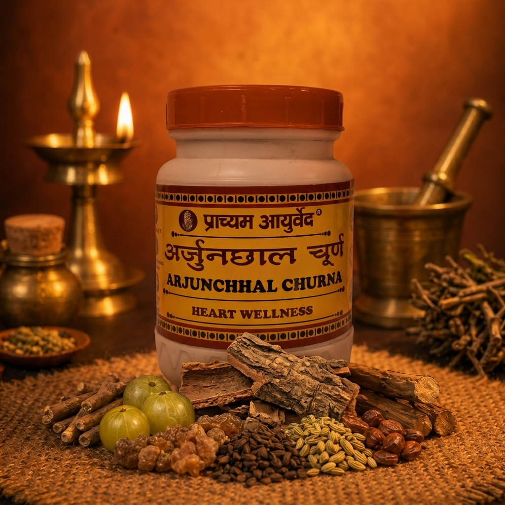 Arjun Chal Churna supplement formulation texture and ingredients closeup
