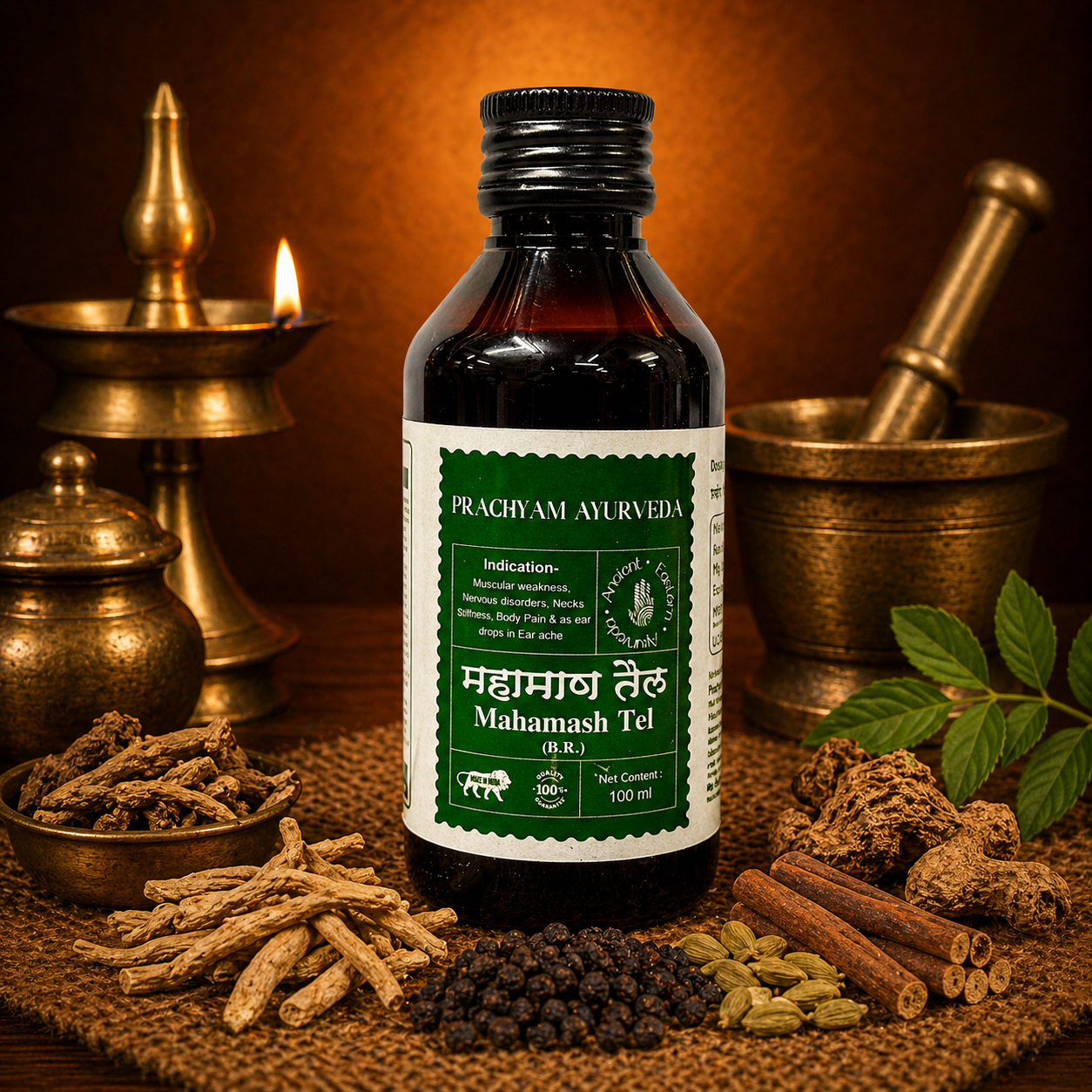 Mahamash Tel Ayurvedic Supplement — premium quality, GMP-certified authentic organic herbal formulation