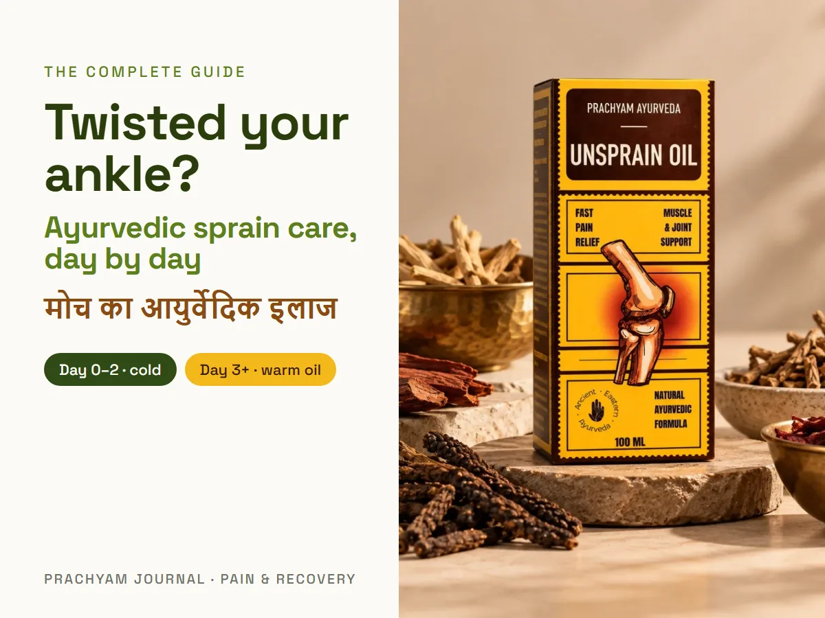 Twisted Your Ankle? The Complete Ayurvedic Guide to Sprains (मोच का इलाज)