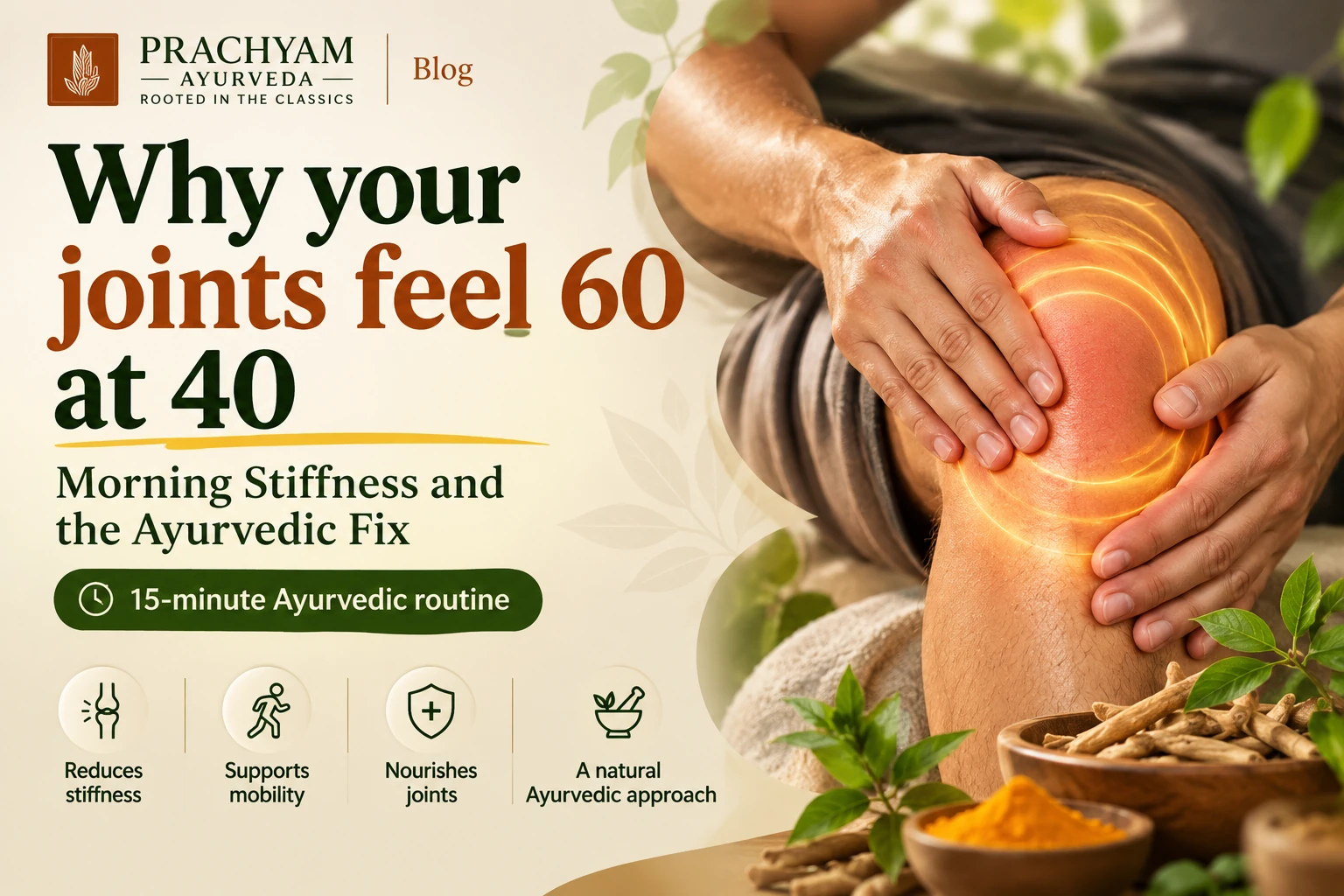 Why Your Joints Feel 60 at 40: Morning Stiffness and the Ayurvedic Fix