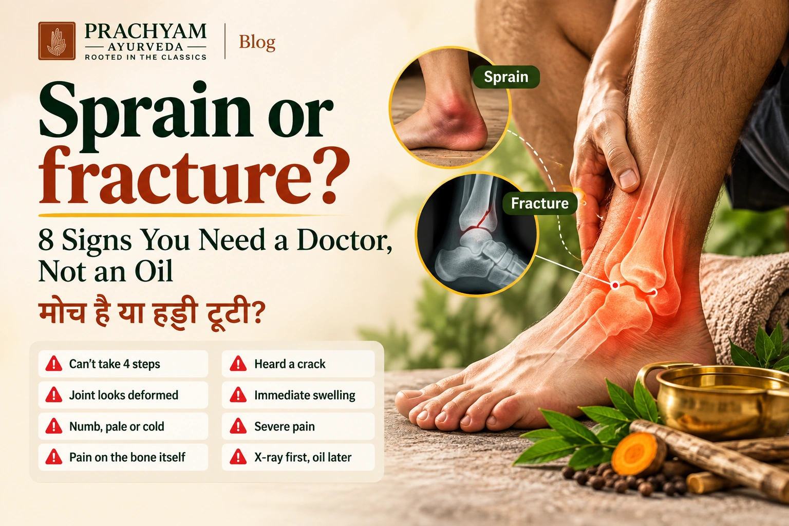 Sprain or Fracture? 8 Signs You Need a Doctor, Not an Oil