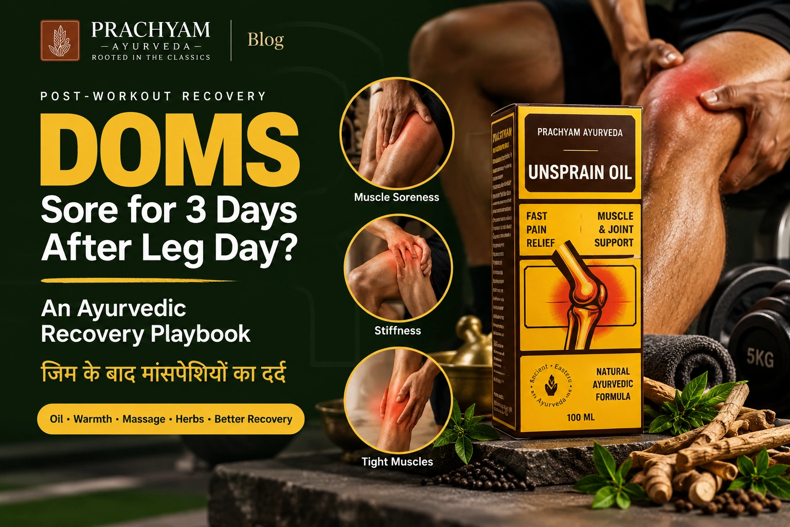 Sore for 3 Days After Leg Day? An Ayurvedic Recovery Playbook