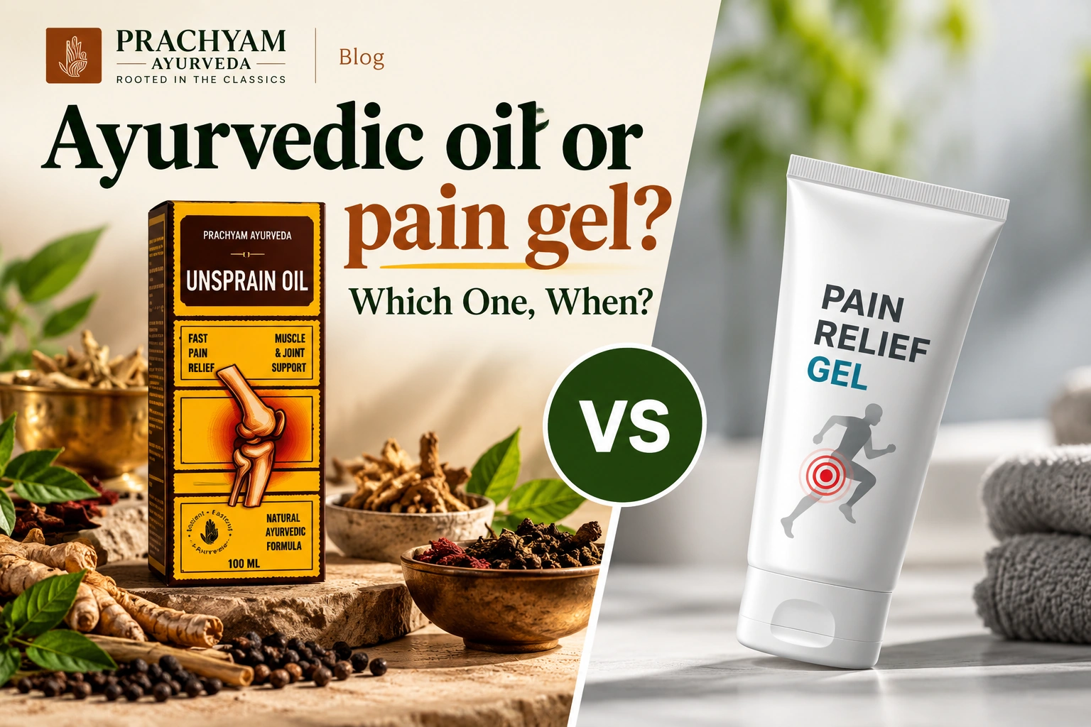 Ayurvedic Pain Oil vs Pain Relief Gel: Which One, When?
